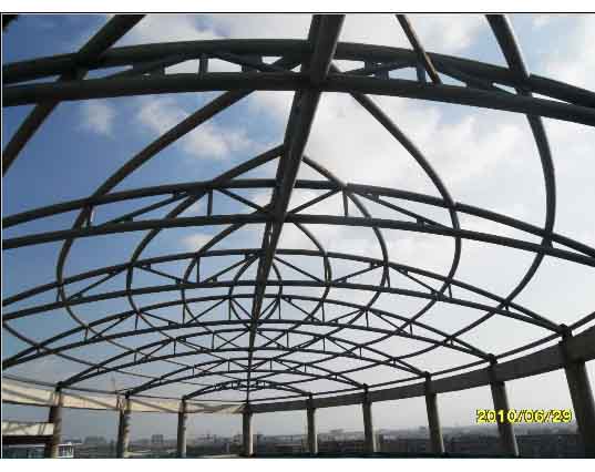 长春中煤朔州宾馆管桁架工程
